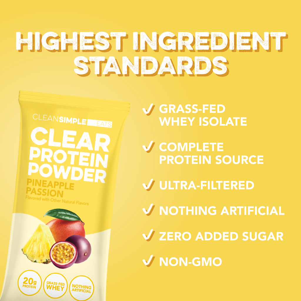 Clear Protein Powder: Pineapple Passion (8 Single Serving Stick Packs)