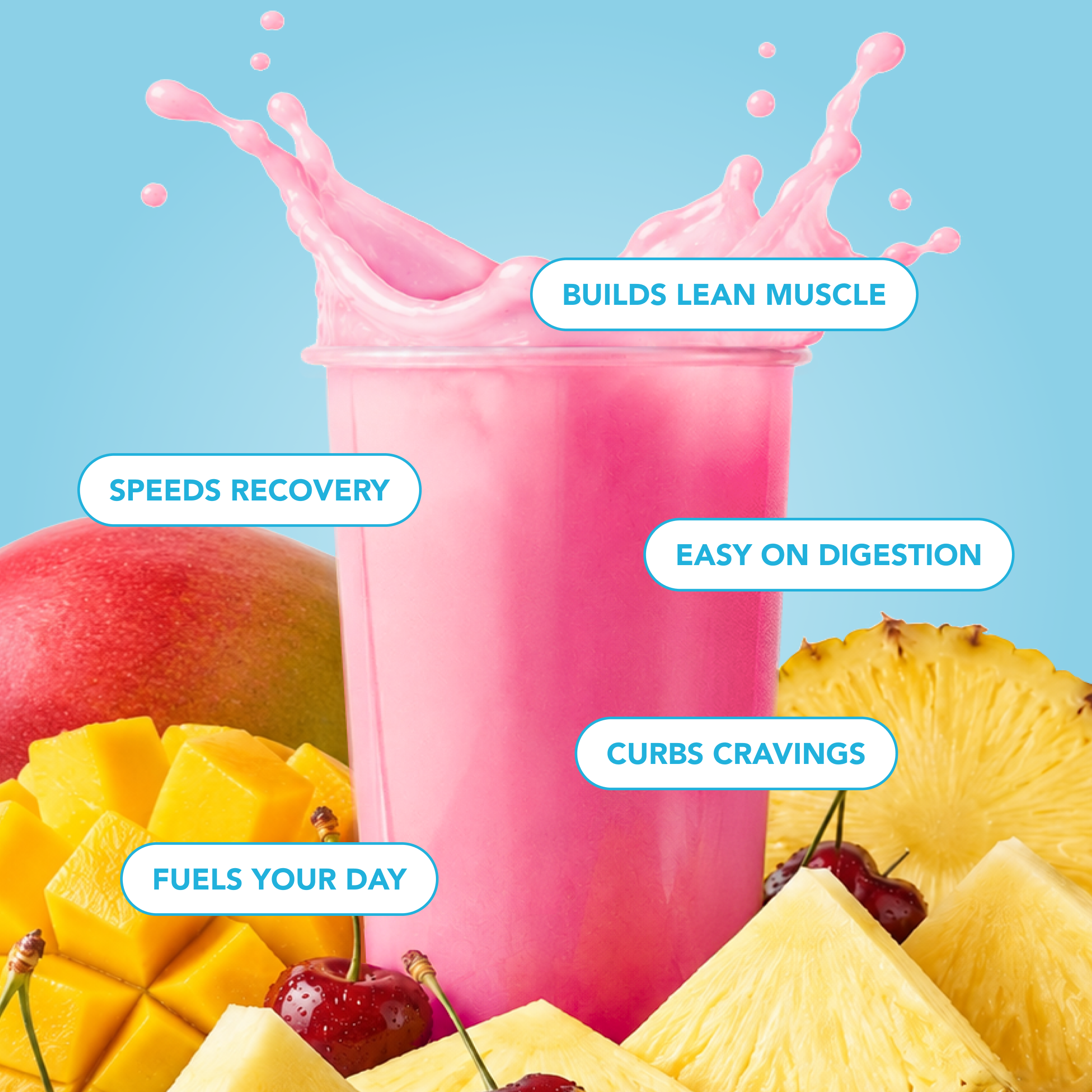 Clear Protein Powder: Fruit Punch (10 Serving)