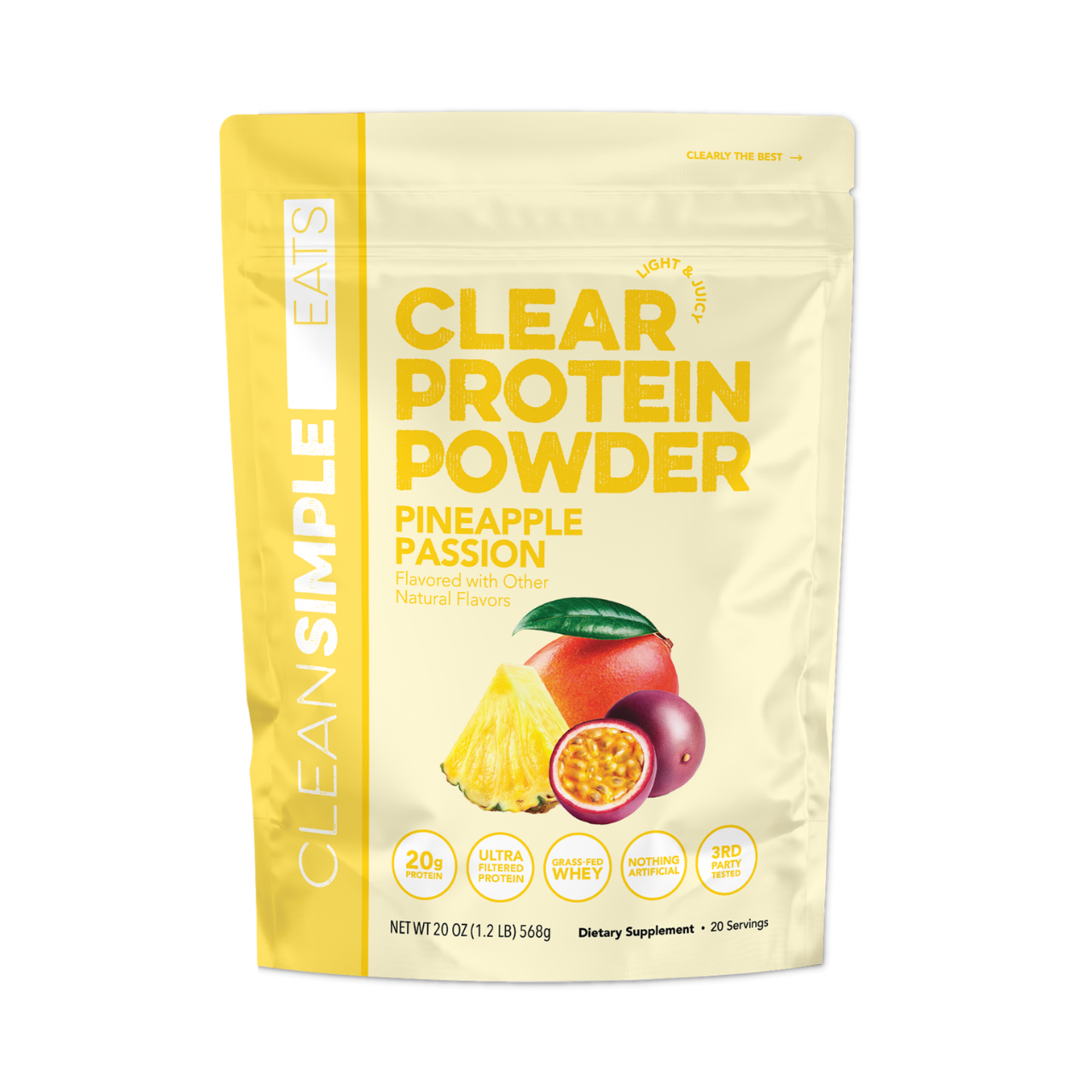 Clear Protein Powder: Pineapple Passion (20 Serving)