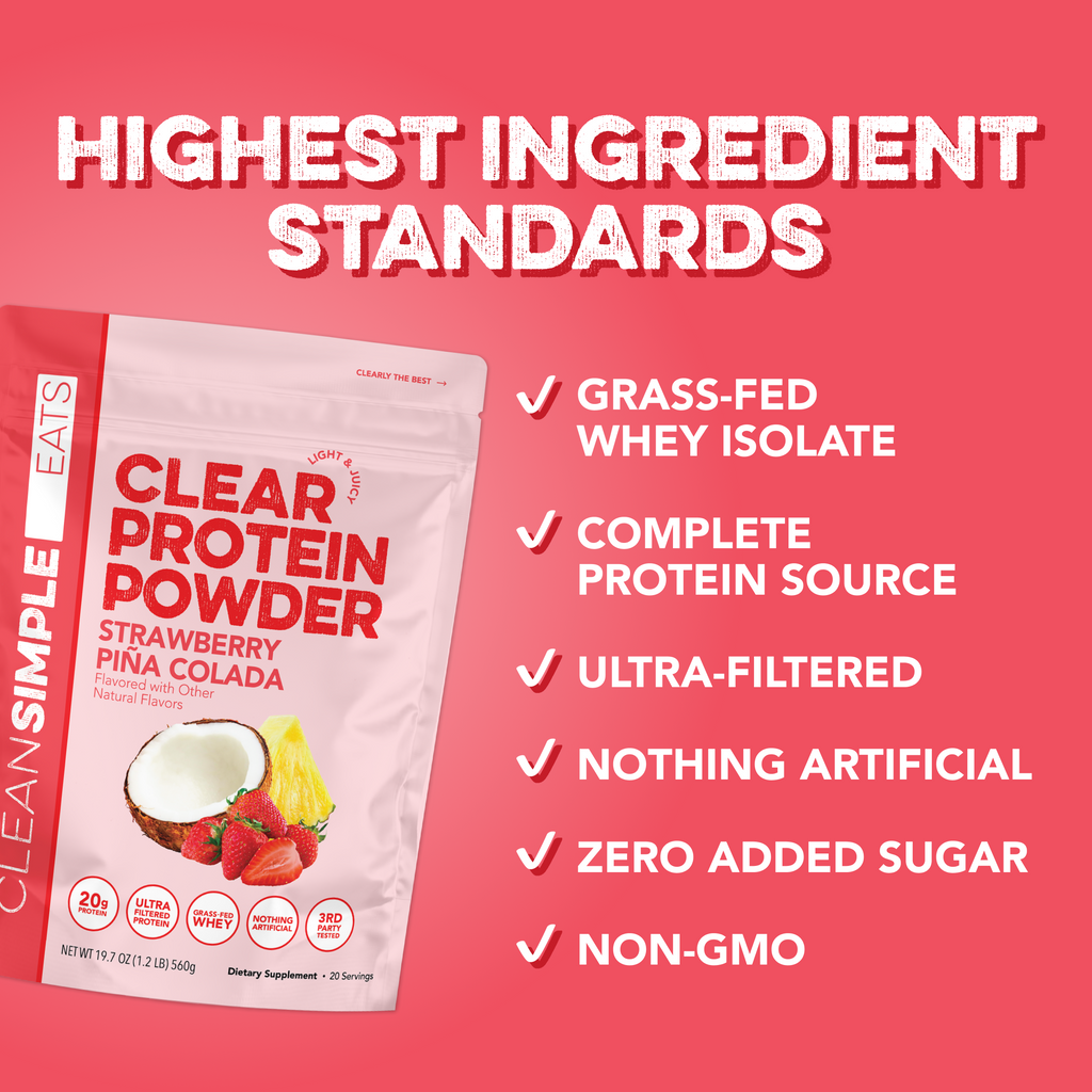 Clear Protein Powder: Strawberry Piña Colada (20 Serving)