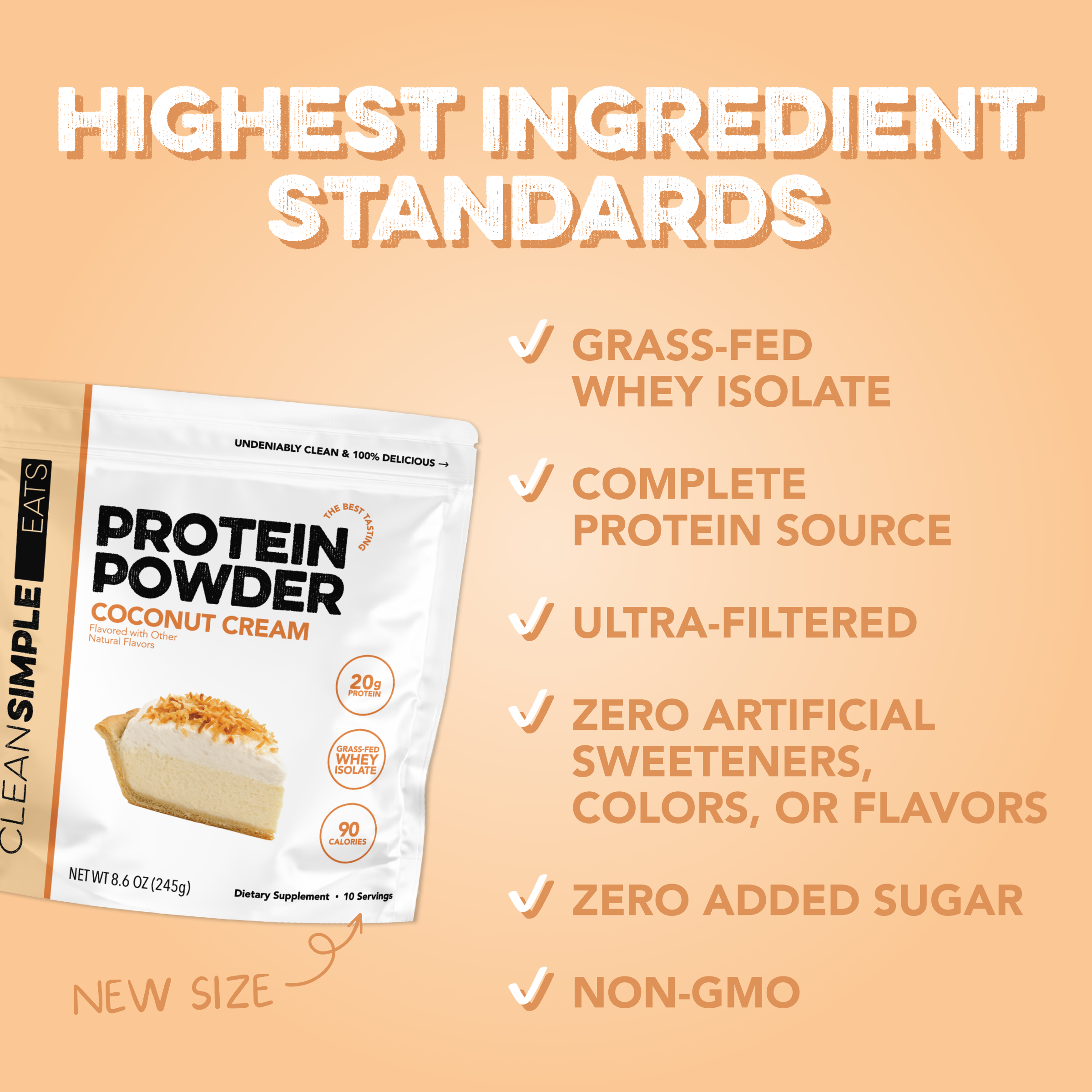 Protein Powder: Coconut Cream (10 Serving Bag)