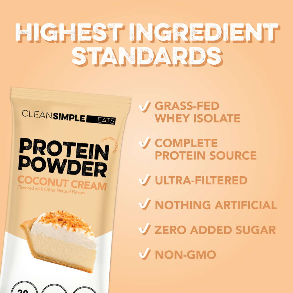 Protein Powder: Coconut Cream (10 Single Serving Stick Packs)
