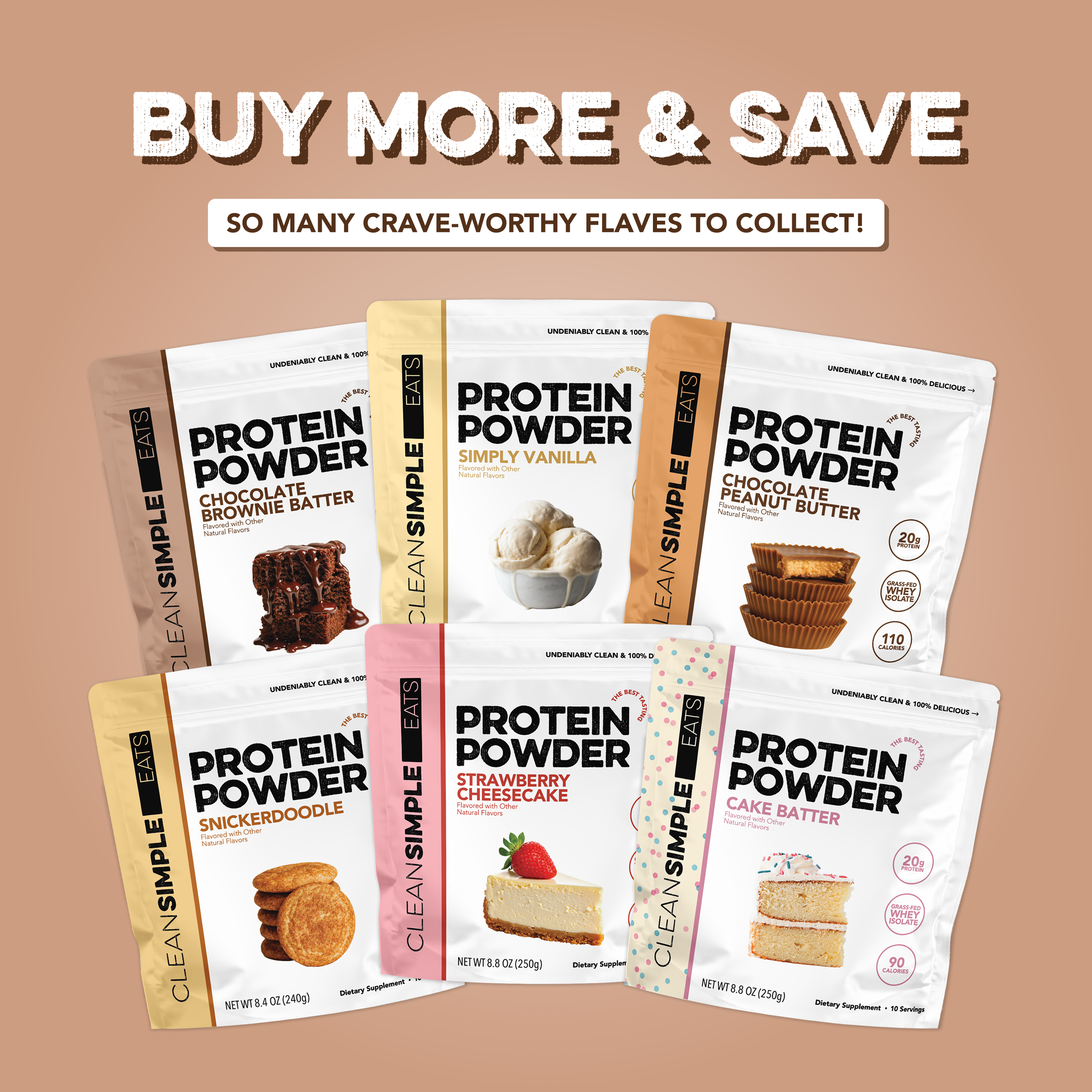 Protein Powder: Brownie Batter (10 Serving Bag)