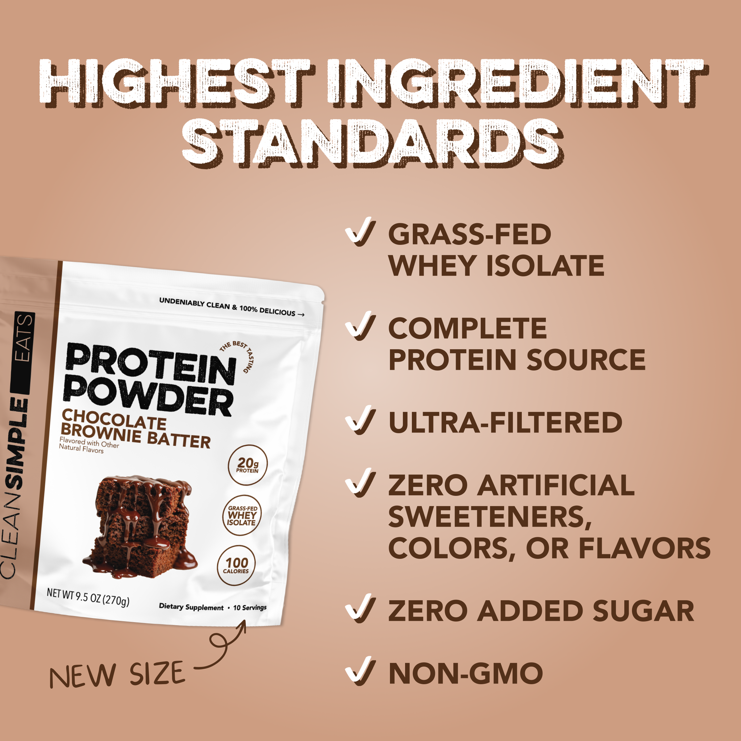 Protein Powder: Brownie Batter (10 Serving Bag)
