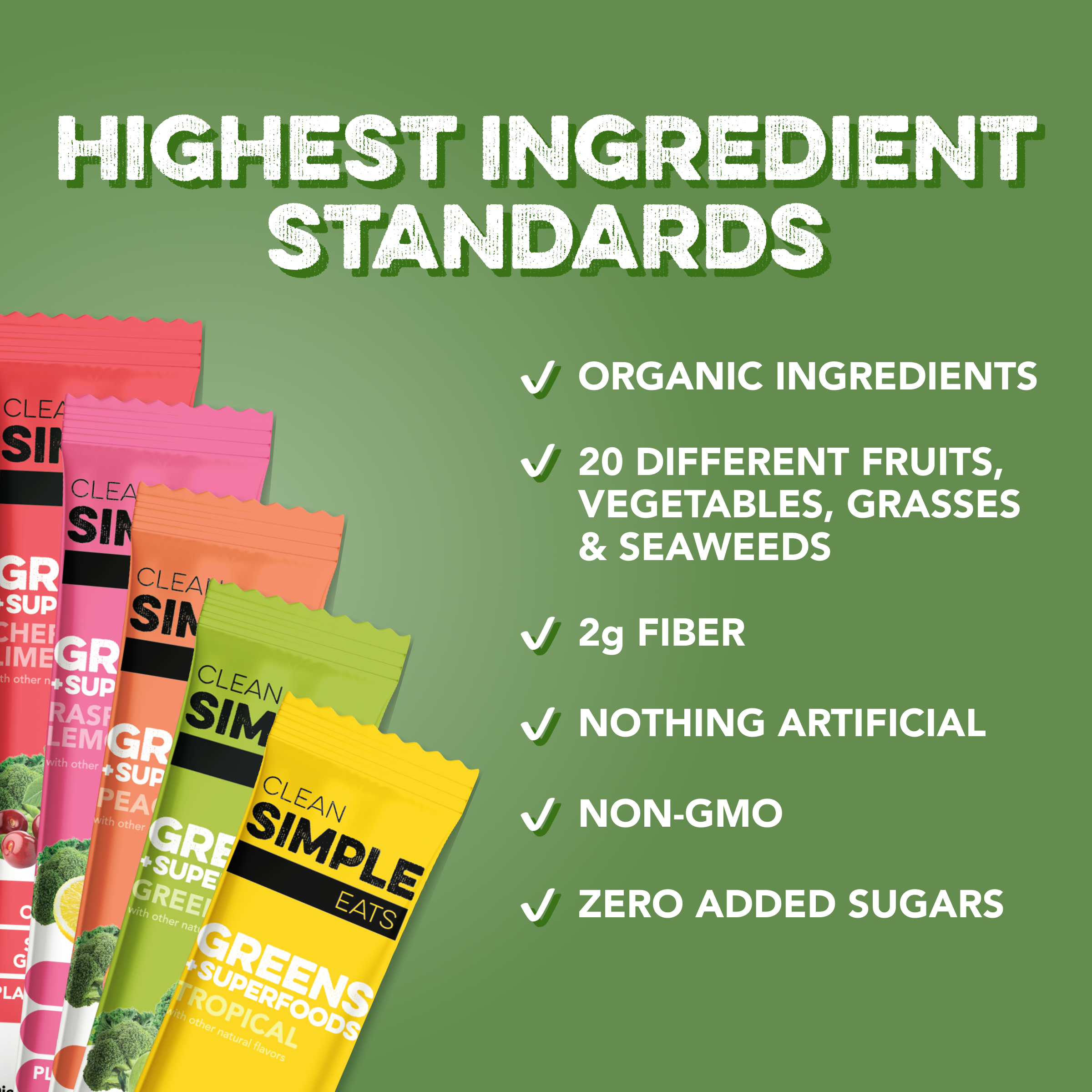 Greens Mix Variety Pack (10 Single Serving Stick Packs)