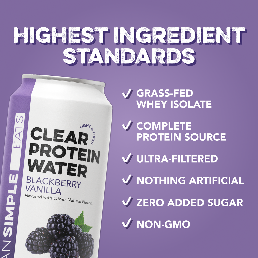 Clear Protein Water: Blackberry Vanilla (16 Oz. | 4 Pack)