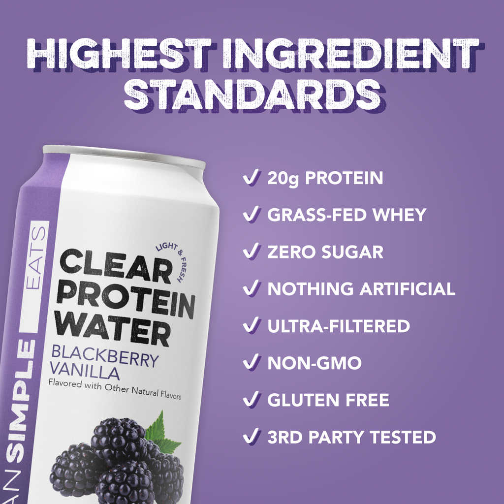 Clear Protein Water: Blackberry Vanilla (16 Oz. | 12 Pack)