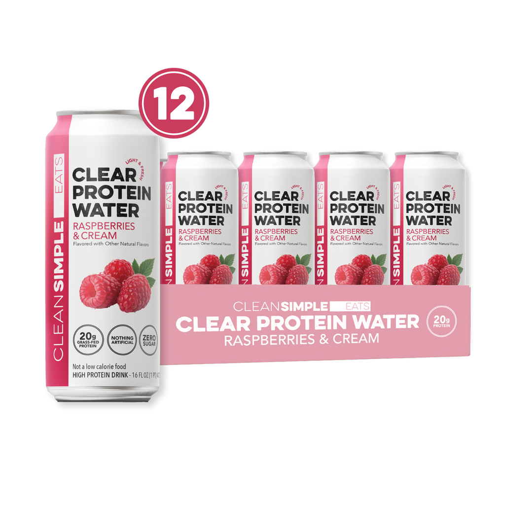 Clear Protein Water: Raspberries & Cream (16 Oz. | 12 Pack)
