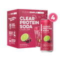 Clear Protein Soda: Cherry Lime  (16 Oz. | 4 Pack)