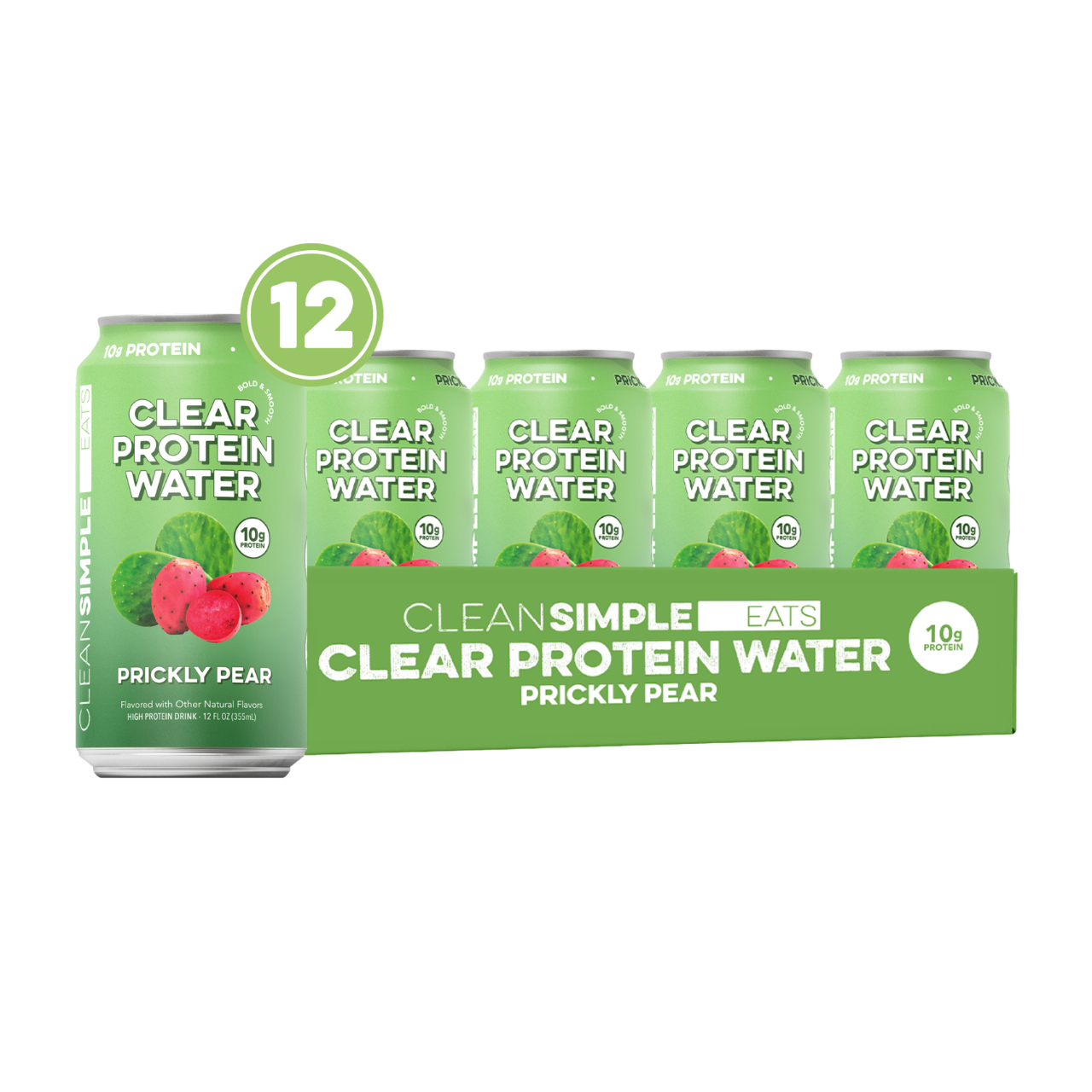 Clear Protein Water: Prickly Pear (12 Oz. | 12 Pack)