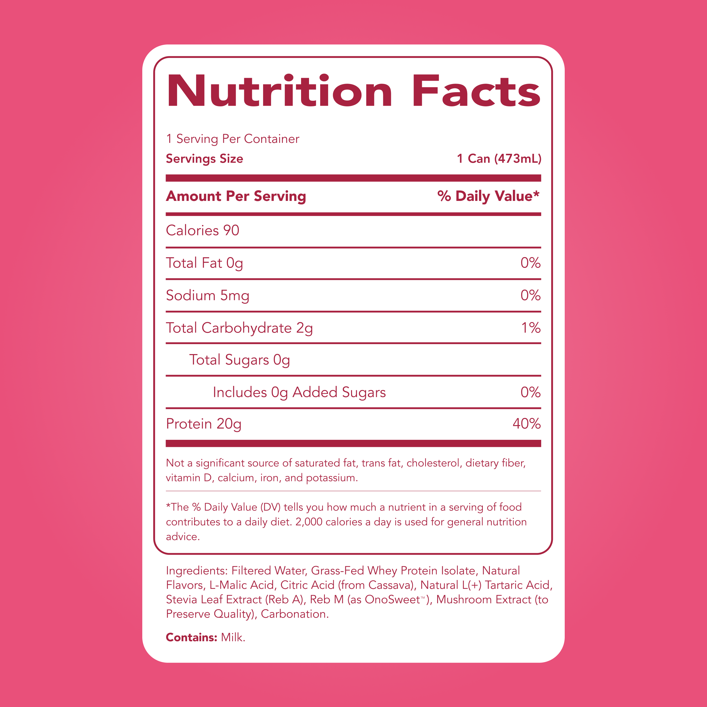 Clear Protein Soda: Cherry Lime (16 Oz. | 12 Pack)