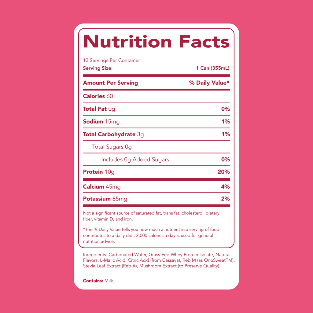 Clear Protein Soda: Cherry Lime (12 Oz. | 12 Pack)