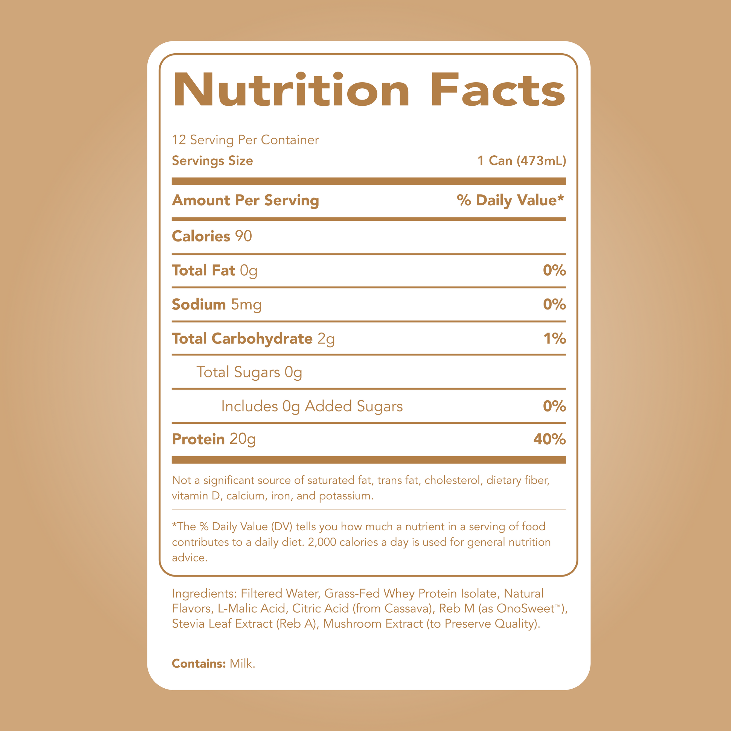 Clear Protein Water: Coconut Créme (16 Oz. | 12 Pack)