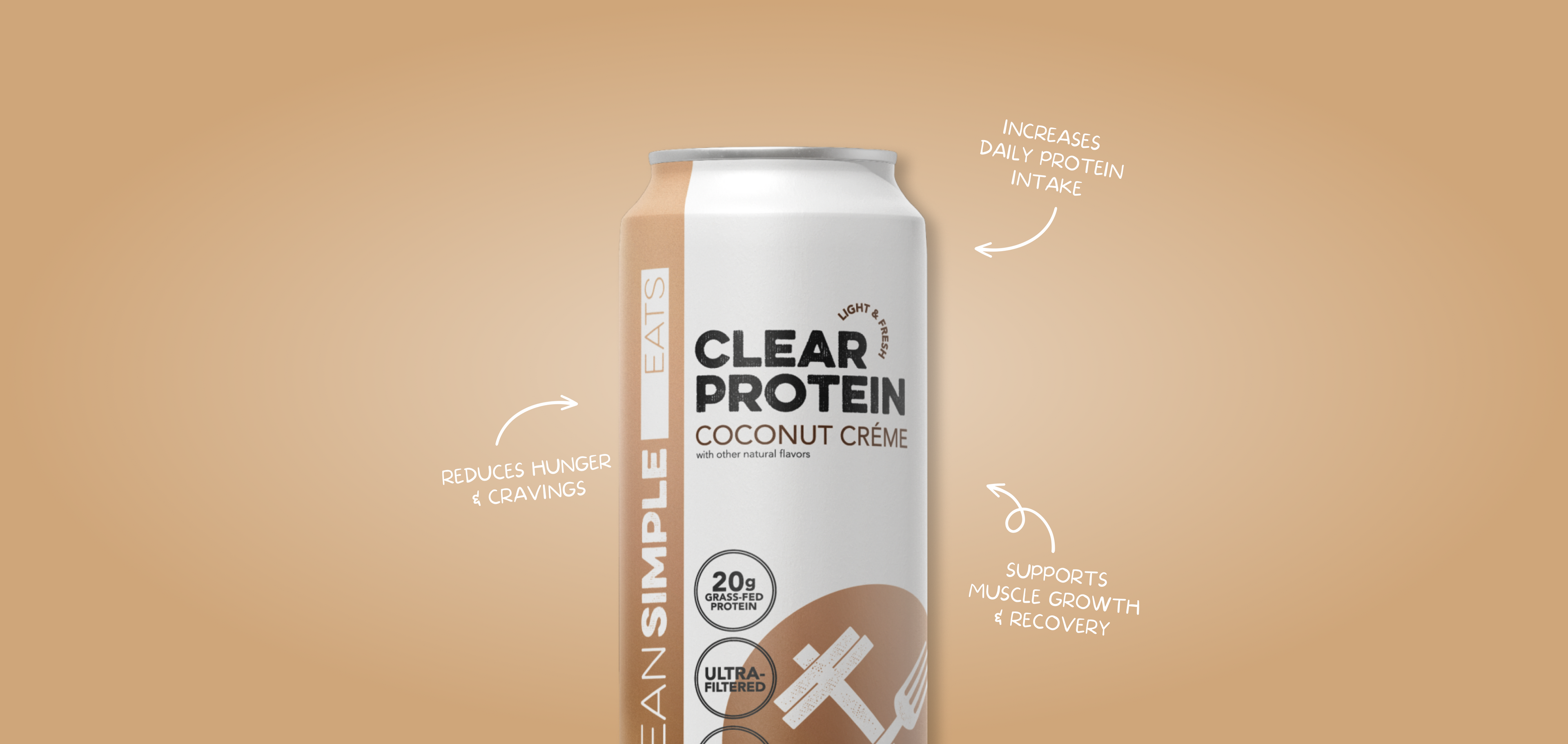Clear Protein Water: Coconut Créme (16 Oz. | 12 Pack)