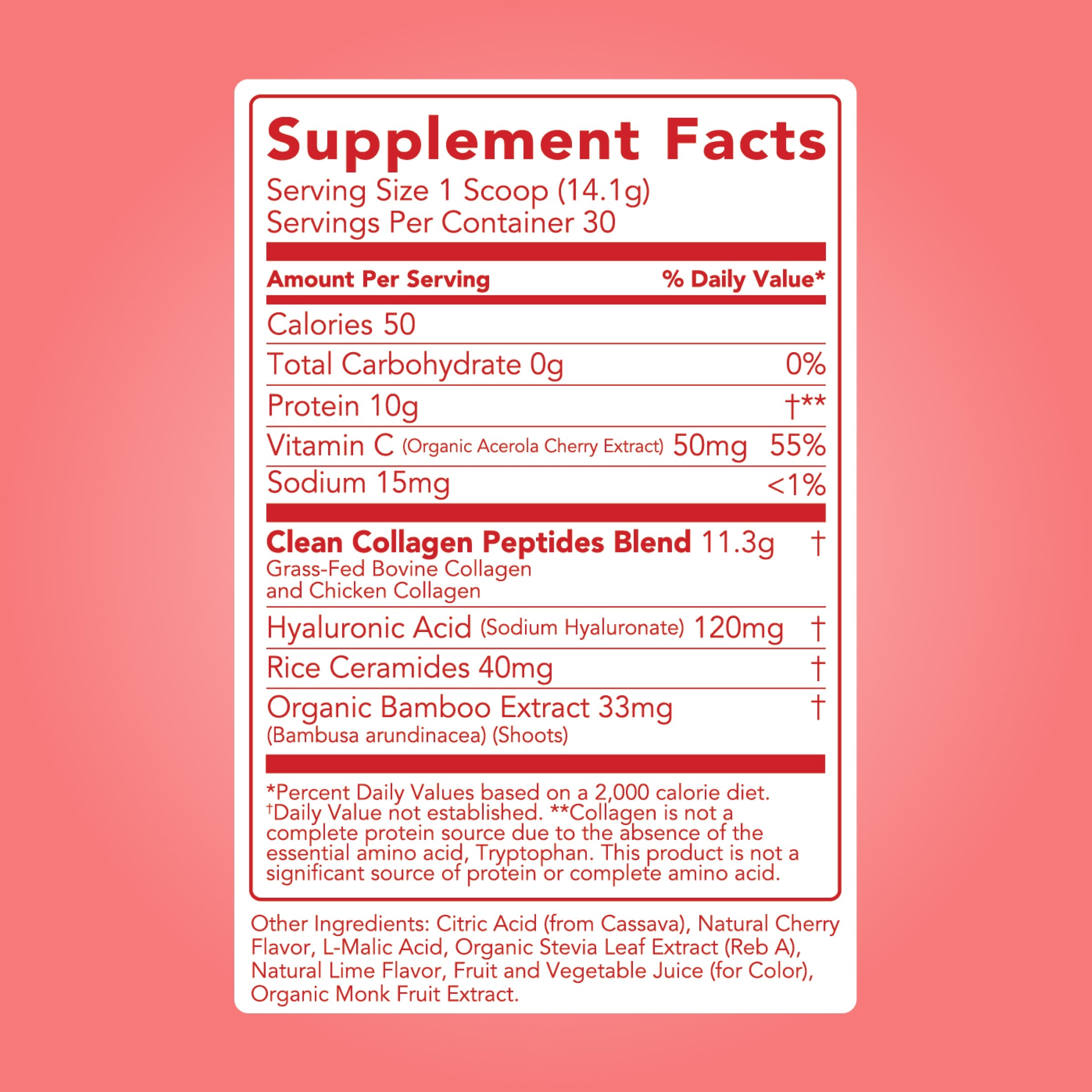 Collagen + Beauty Blend: Cherry Ice (30 Serving)