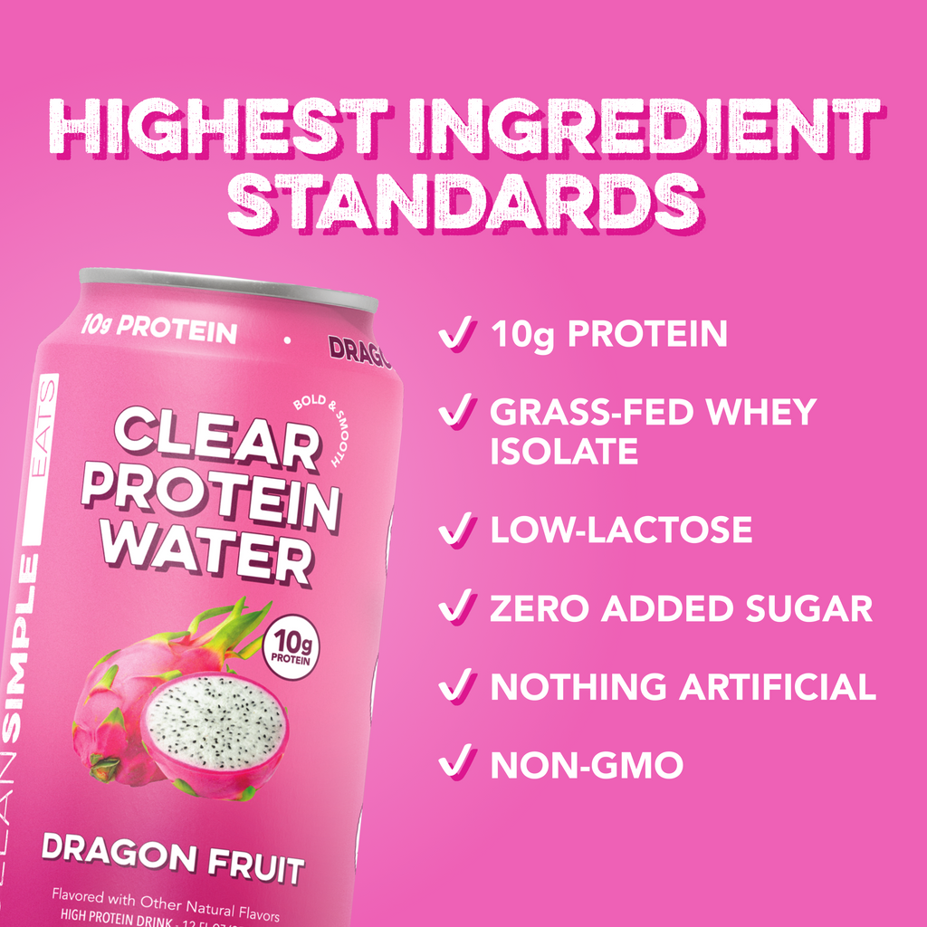Clear Protein Water: Dragon Fruit (12 Oz. | 12 Pack)