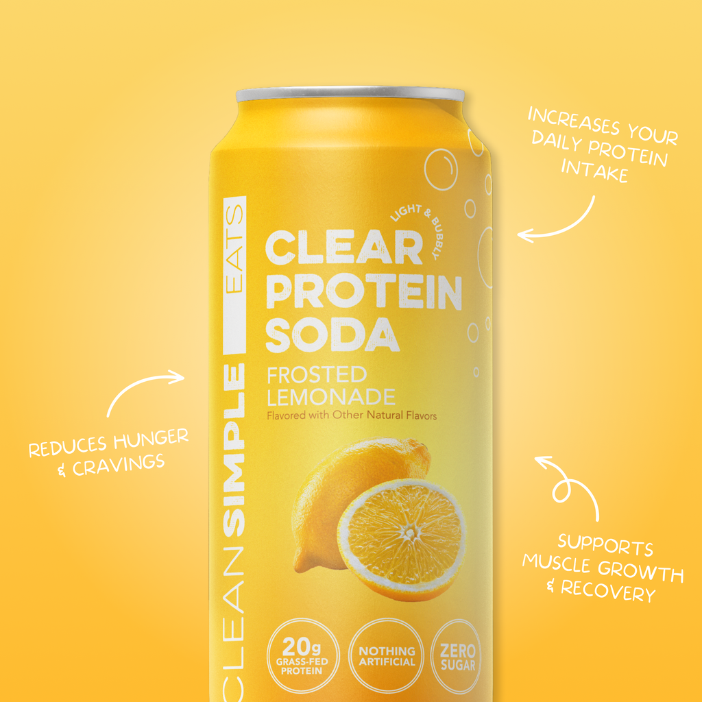 Clear Protein Soda: Frosted Lemonade (16 Oz. | 12 Pack)