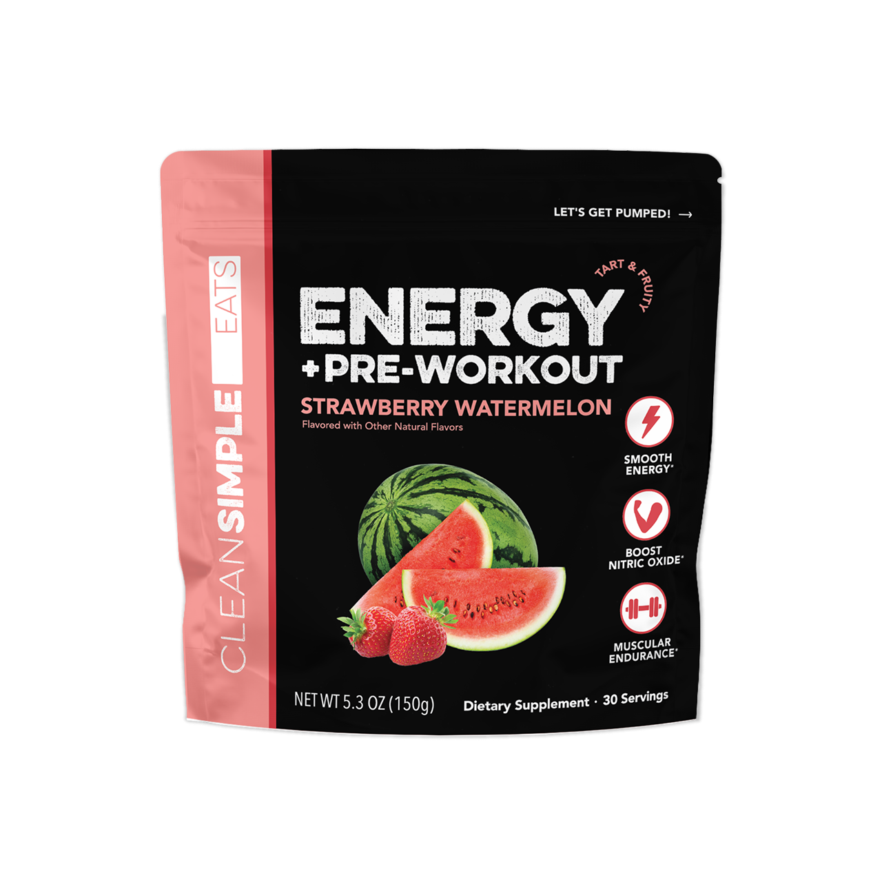Energy + Pre-Workout: Strawberry Watermelon (30 Servings)