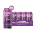 Clear Protein Soda: Grape Ice Pop (16 Oz. | 12 Pack)