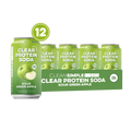 Clear Protein Soda: Sour Green Apple (12 Oz. | 12 Pack)