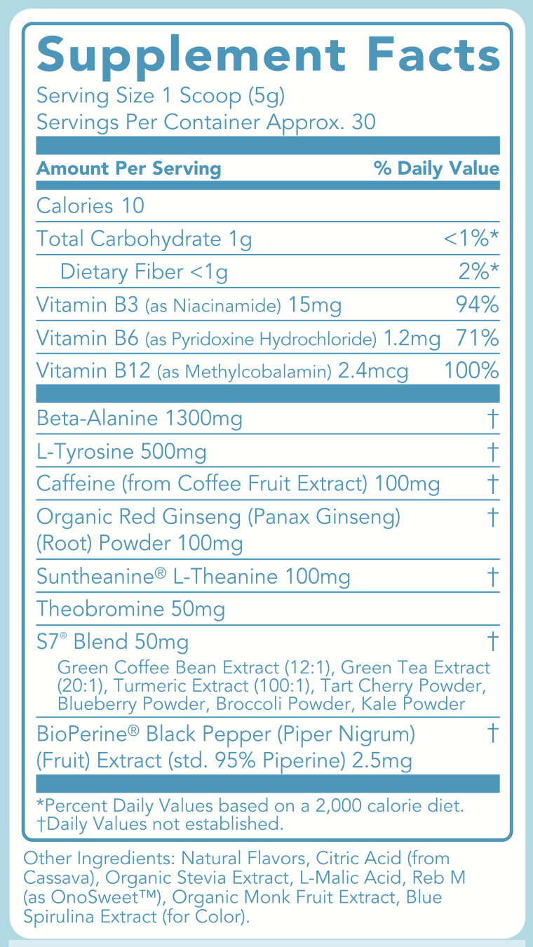 Energy + Pre-Workout: Freeze Pop (30 Servings)